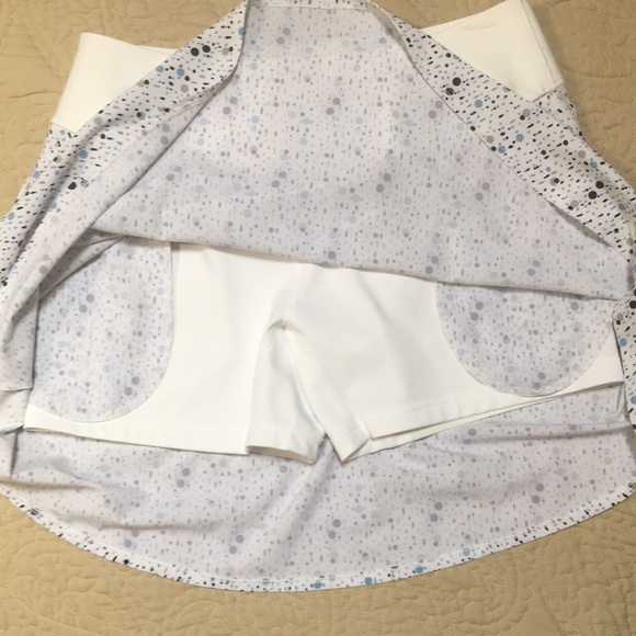 New! Puma PWRShape White Dot Print 16” Golf Skort With Pockets size Medium - Picture 10 of 15